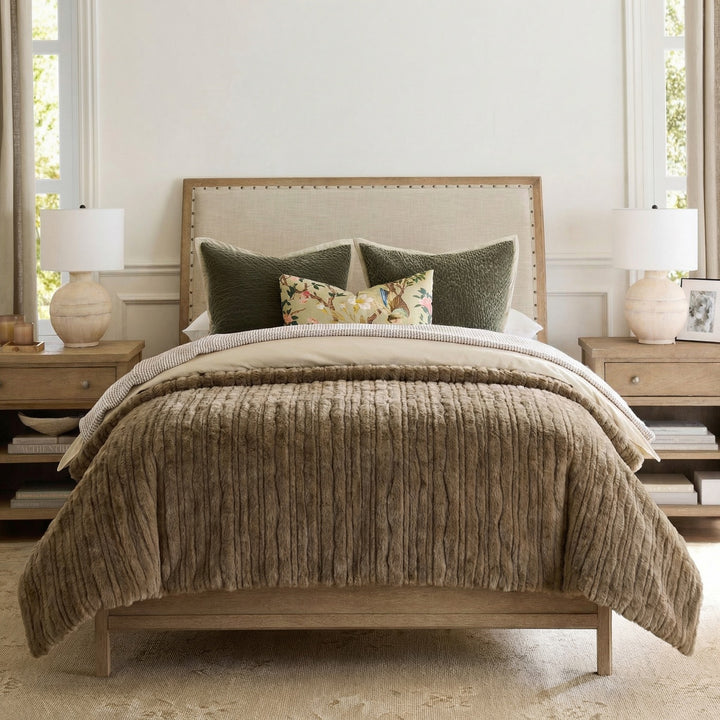 Quilt / Comforter — Brushed Pattern Rabbit Fur