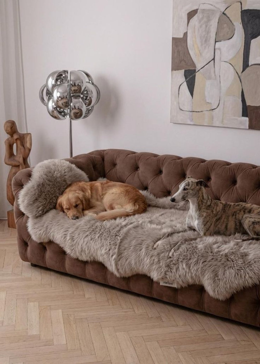 Pet Throw / Pet Blanket — Long Rabbit Fur