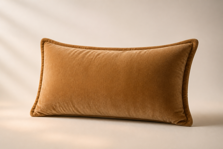 Washed Velvet Lumbar
