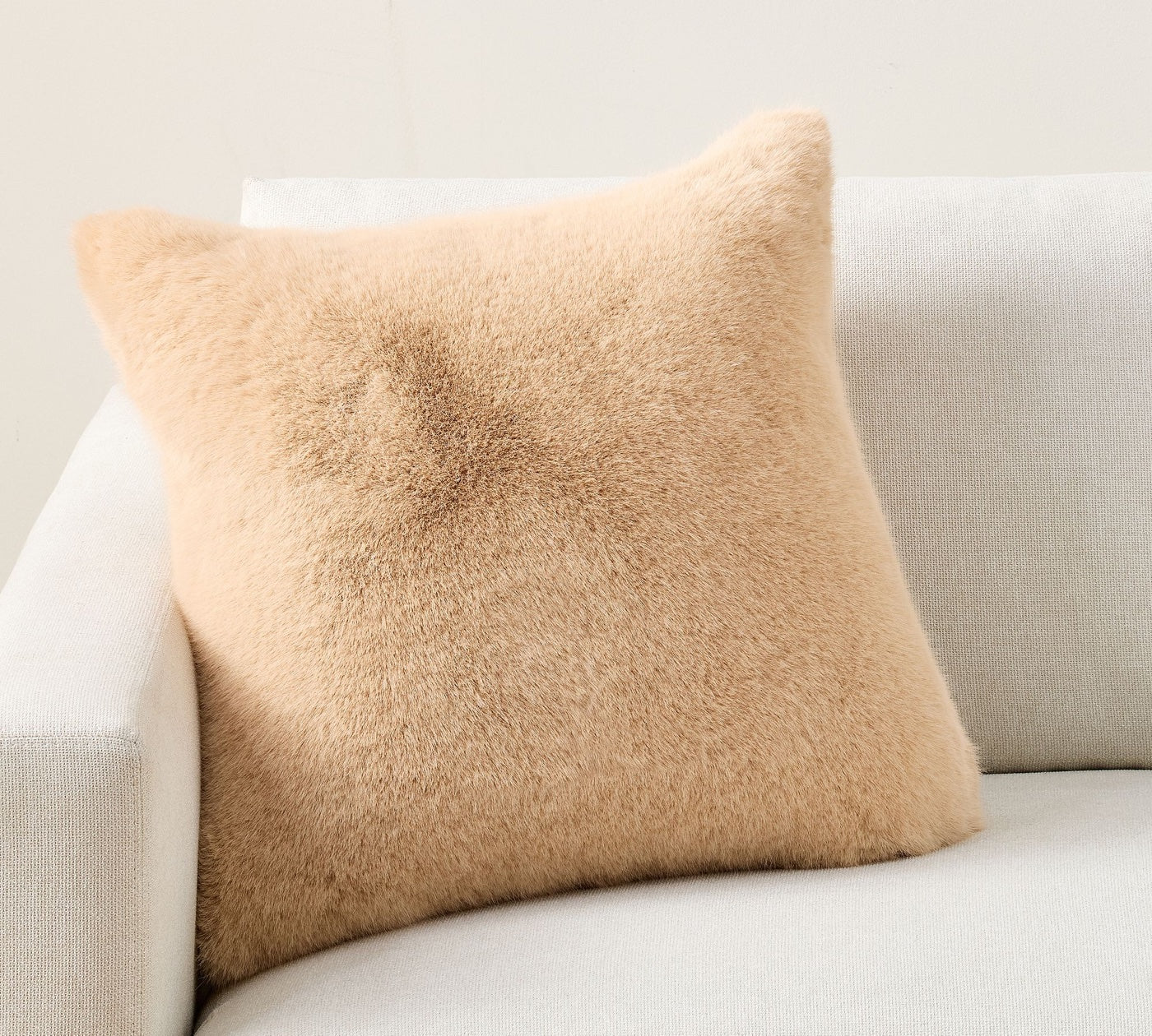 Square Cushion — Faux Mink Fur
